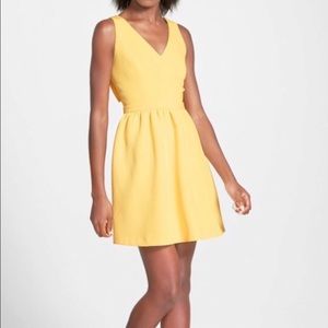 Soprano Yellow Back-Bow Dress